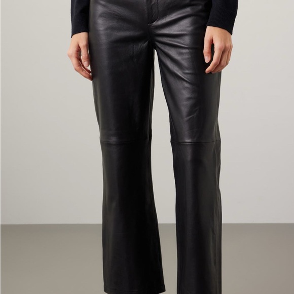 Veda Real Leather wide leg pant size 0 - Picture 3 of 9